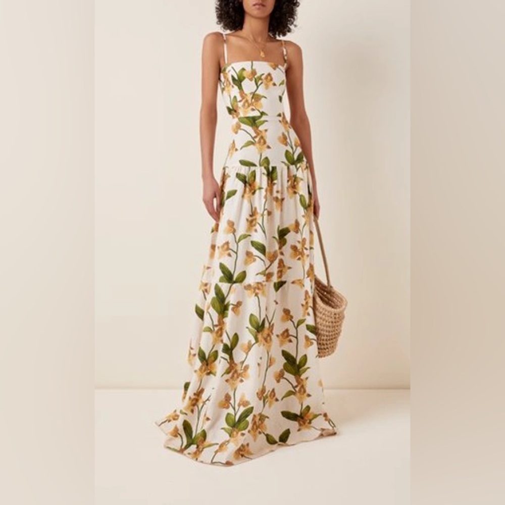 AGUA BY AGUA BENDITA Lima Jardin Floral Maxi Dress